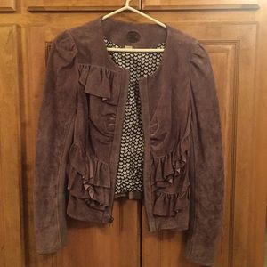Idra from anthropologie suede jacket
